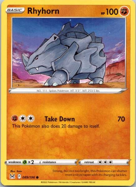 Rhyhorn - Lost Origin #089/196
