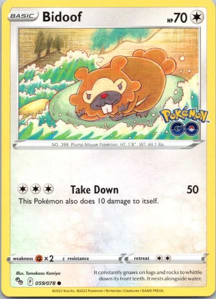 Bidoof - Pokémon GO #059/078