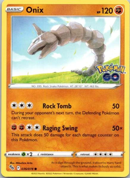 Onix - Pokemon GO #036/078