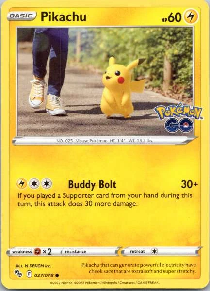 Pikachu - Pokémon GO #027/078