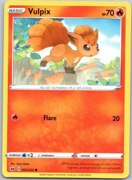 Vulpix - Sword & Shield #022/202