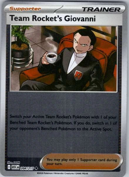 Team Rocket's Giovanni - Ascended Heroes #204/217