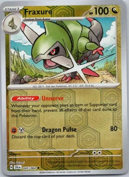 Fraxure Reverse Holo - Shrouded Fable #045/064