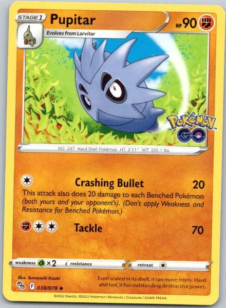 Pupitar - Pokémon GO #038/078