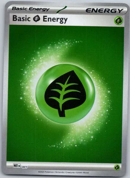 Basic Grass Energy Reverse Holo - Mega Evolution Energies #001/1