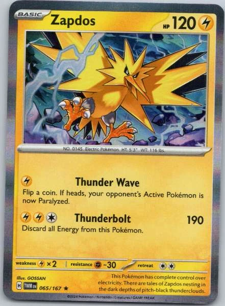 Zapdos - Twilight Masquerade #065/167