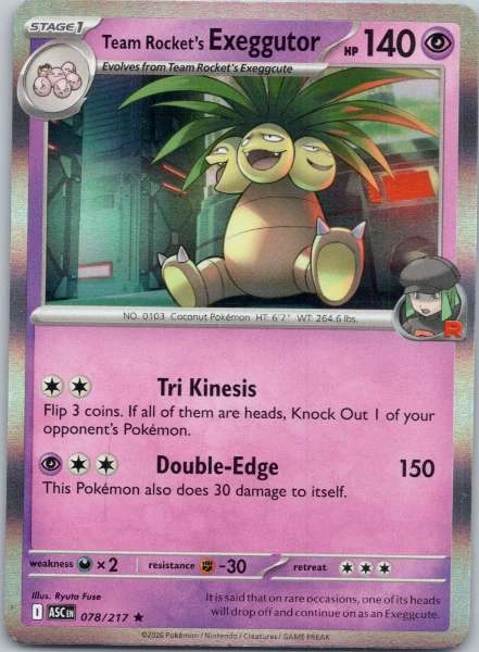Team Rocket's Exeggutor - Ascended Heroes #078/217
