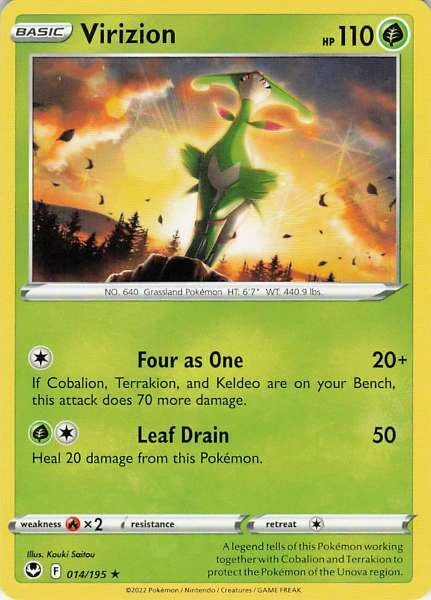 Virizion - Silver Tempest #014/195