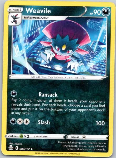 Weavile - Brilliant Stars #087/172