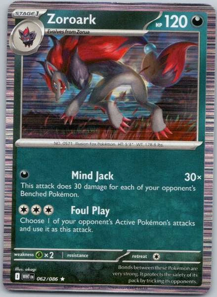 Zoroark - White Flare #062/086
