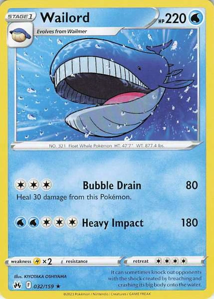 Wailord - Crown Zenith #032/159