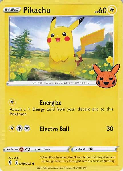 Pikachu - Evolving Skies #049/203