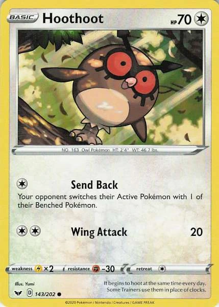 Hoothoot - Sword & Shield #143/202