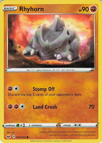 Rhyhorn - Sword & Shield #097/202