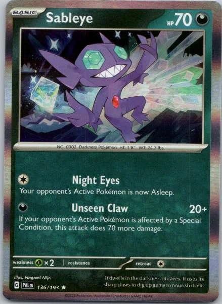 Sableye - Paldea Evolved #136/193