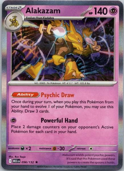 Alakazam - Diamond & Pearl: Mysterious Treasures #056/132