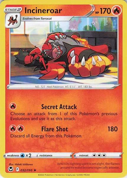 Incineroar - Silver Tempest #032/195