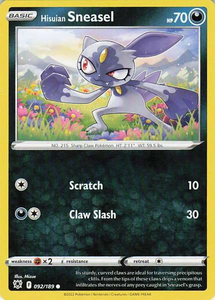 Hisuian Sneasel - Astral Radiance #092/189