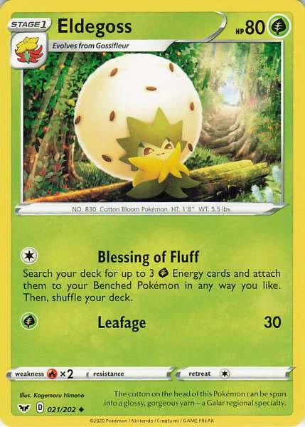 Eldegoss - Sword & Shield Base Set #021/202