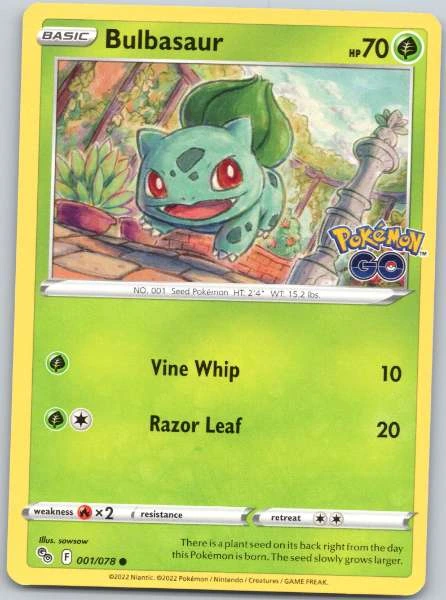 Bulbasaur - Pokemon GO #001/078