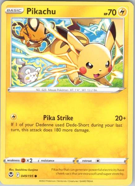 Pikachu - Silver Tempest #049/195