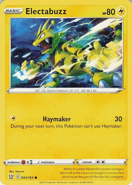 Electabuzz - Battle Styles #044/163