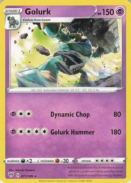 Golurk - Darkness Ablaze #077/189