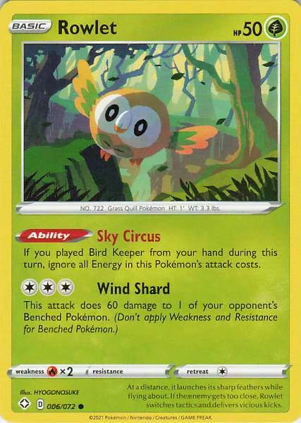 Rowlet - Shining Fates #006/072