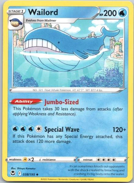 Wailord - Silver Tempest #038/195