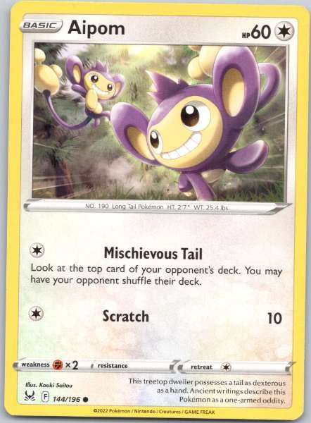 Aipom - Lost Origin #144/196