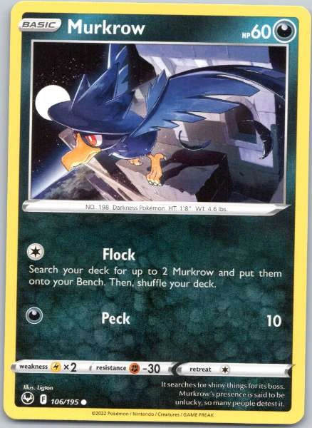 Murkrow - Silver Tempest #106/195