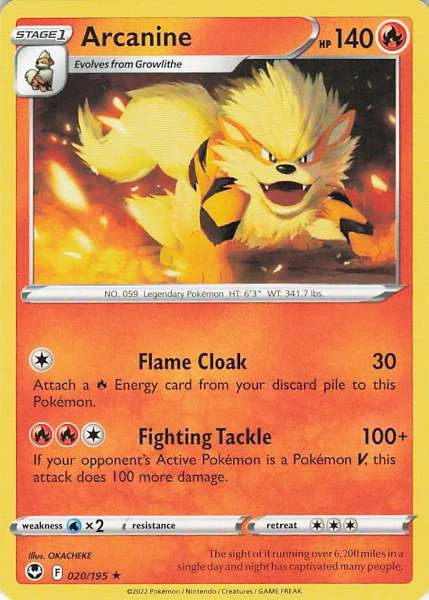 Arcanine - Silver Tempest #020/195
