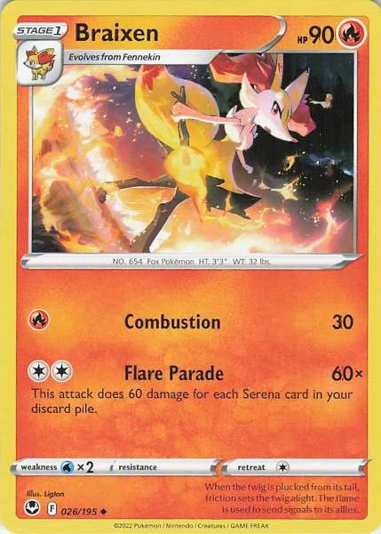 Braixen - Silver Tempest #026/195