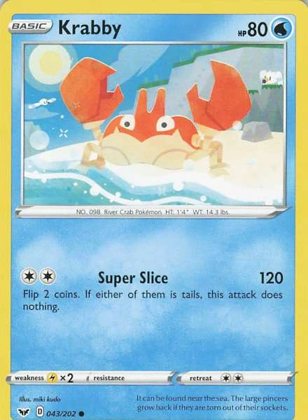 Krabby - Sword & Shield Base Set #043/202