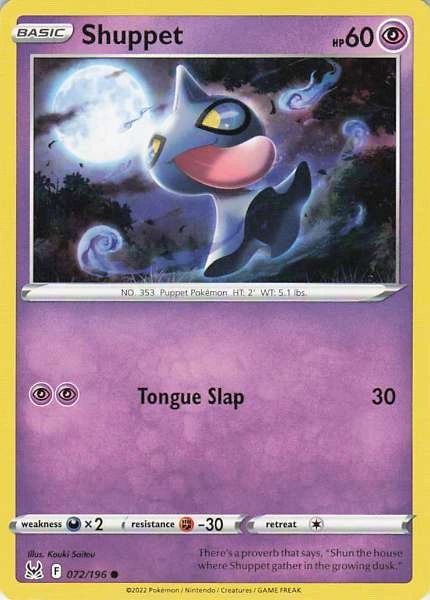 Shuppet - Lost Origin #072/196