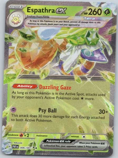 Espathra ex - Paldean Fates #006/091