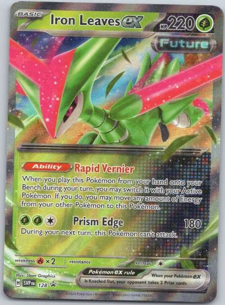 Iron Leaves ex - Scarlet & Violet Black Star Promos #128