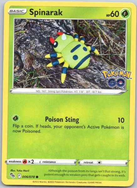 Spinarak - Pokemon GO #006/078