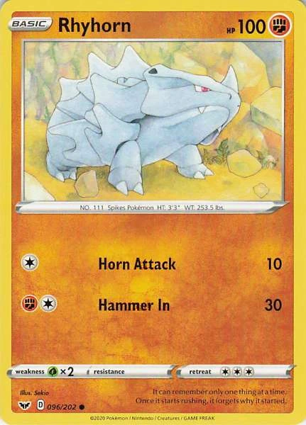 Rhyhorn - Sword & Shield #096/202