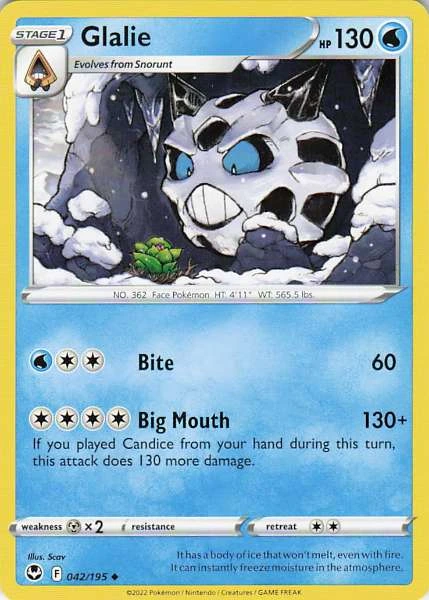 Glalie - Silver Tempest #042/195