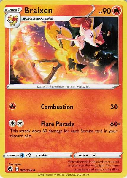 Braixen - Silver Tempest #026/195