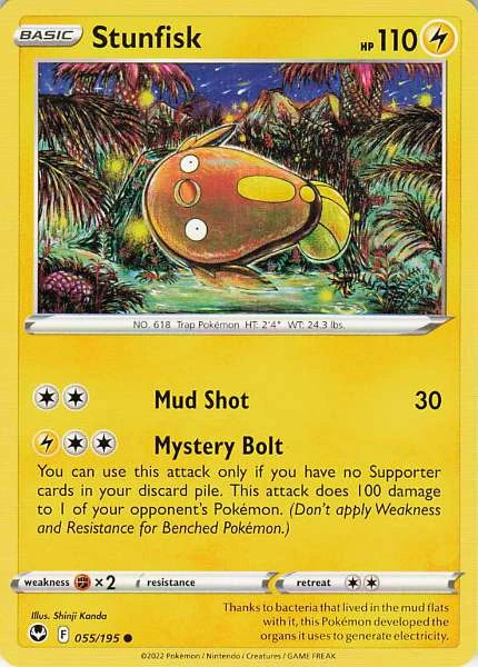 Stunfisk - Silver Tempest #055/195