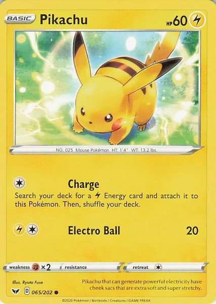 Pikachu - Sword & Shield #065/202
