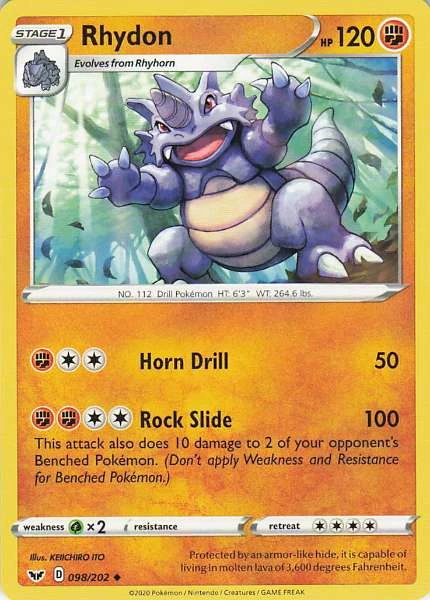 Rhydon - Sword & Shield Base Set #098/202