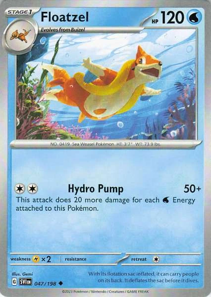 Floatzel - Scarlet & Violet #047/198