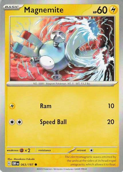 Magnemite - Obsidian Flames #063/197