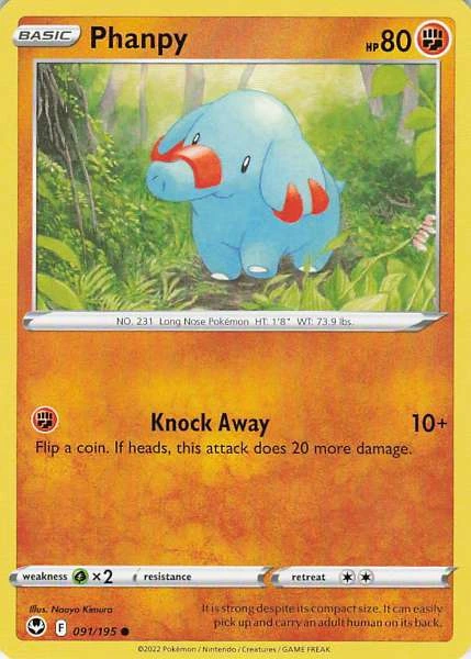 Phanpy - Silver Tempest #091/195