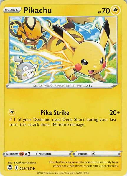 Pikachu - Silver Tempest #049/195
