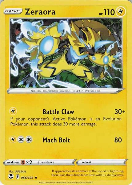 Zeraora - Silver Tempest #056/195