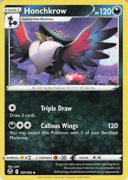 Honchkrow - Silver Tempest #107/195